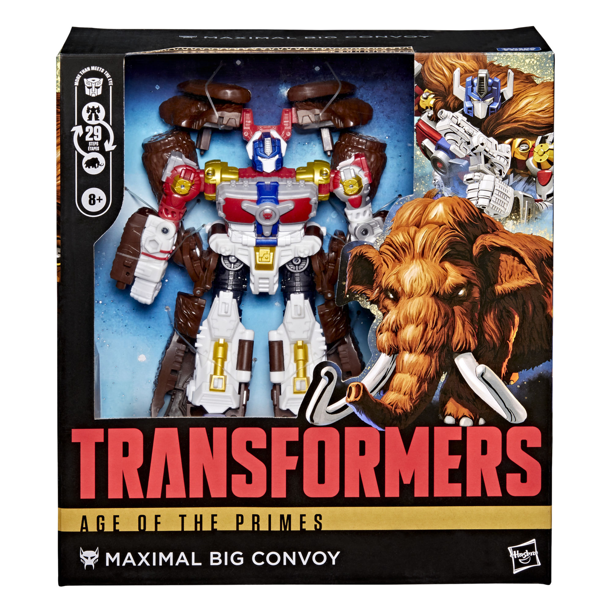 Big Convoy is a Maximal commander introduced in Beast Wars Neo (1999), and is known as the "One-Man Army".  Transforming into a woolly mammoth, Big Convoy shows off the mighty power of the Maximals with his converting mode and his signature Big Cannon. Initia…