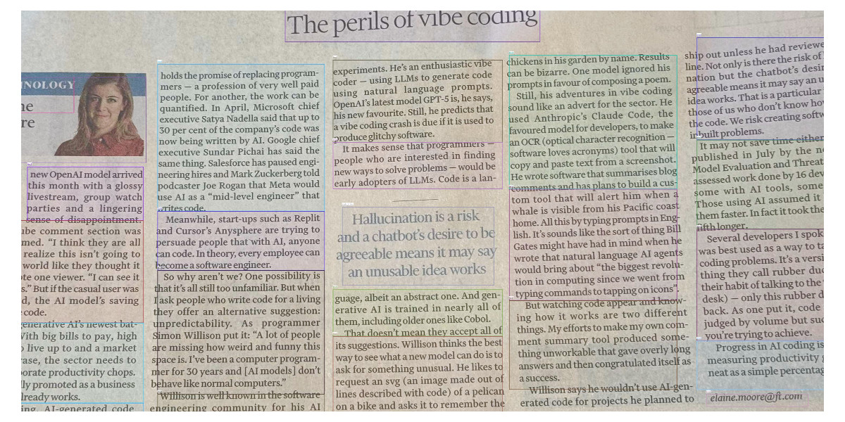 DeepSeek released a new model yesterday: DeepSeek-OCR, a 6.6GB model fine-tuned specifically for OCR. They released it as model weights that run using PyTorch and CUDA. I got it running …