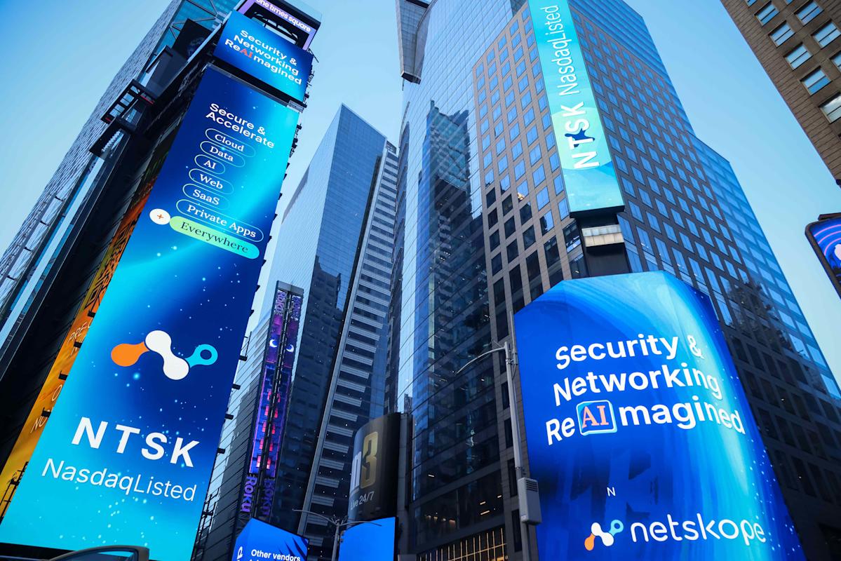 Shares of cybersecurity company Netskope surged Friday, a day after they began trading on the Nasdaq.