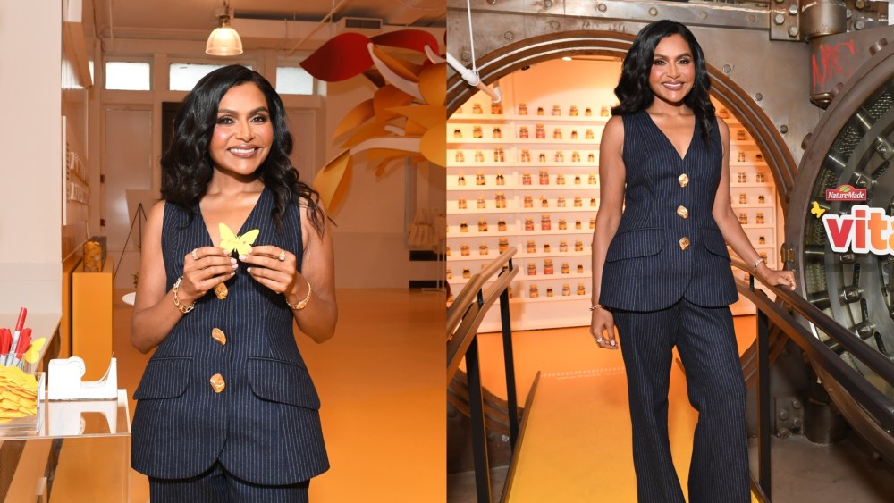 'The Office' alum wore a coordinated look by New York City-based brand Cara Cara.