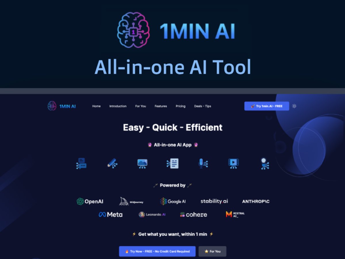 Use our exclusive coupon to get 1min.AI at its lowest price ever!
The post Create with GPT, Claude, Midjourney, and more for life for $80 appeared first on Popular Science.