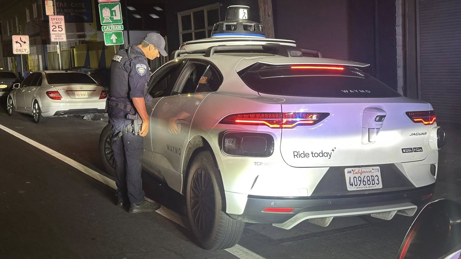 "Our citation books don't have a box for 'robot,'" the San Bruno Police Department posted on Facebook.