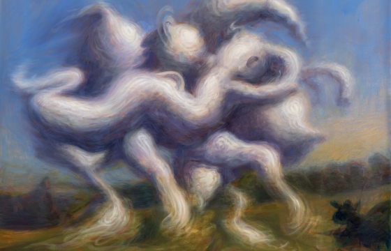 Dana Blume is an American painter based in Seattle, Washington. He earned his BFA in drawing and painting from California State University Long Beach in 2019 and his MFA in the same discipline from university of Washington in 2023. His work depicts a world wh…