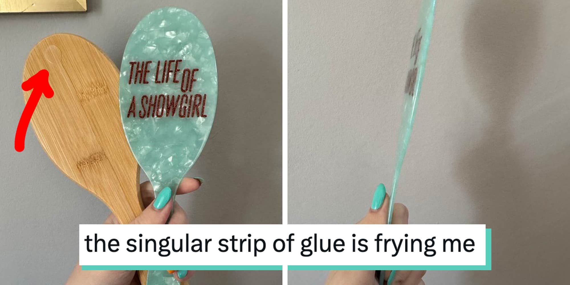 A $40 Life of a Showgirl hairbrush from Taylor Swift’s official merch line went viral this week after one fan posted a photo of her broken brush on X. 


The now-viral post came from X user @beginagaintv, who shared images of her damaged hairbrush on Oct. 12,…