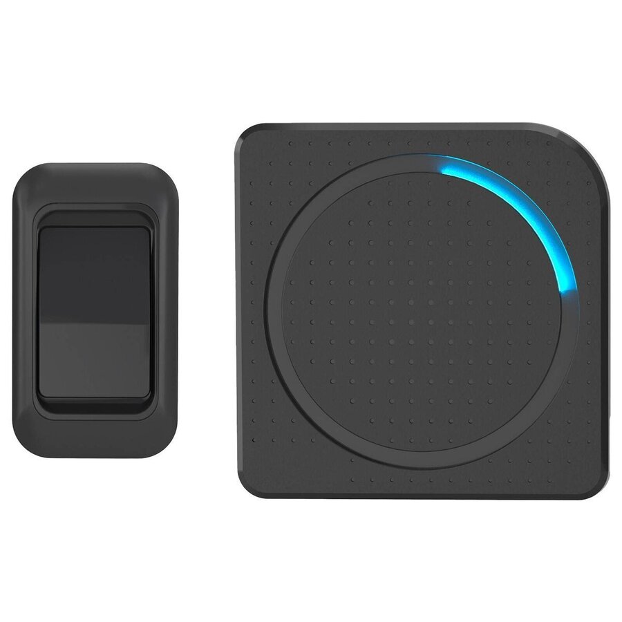 Wireless operational range up to 150 metres 38 selectable chime tones Chime unit (Receiver) Blue LED indicator light IP44 weatherproof doorbell press, and battery included Easy to …