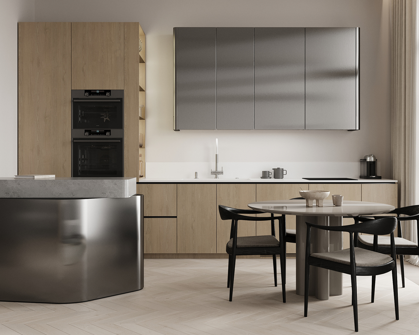 Step inside the Clay Apartment, a warm minimalist home where neutral tones, soft textures, and natural light come together to create modern elegance.