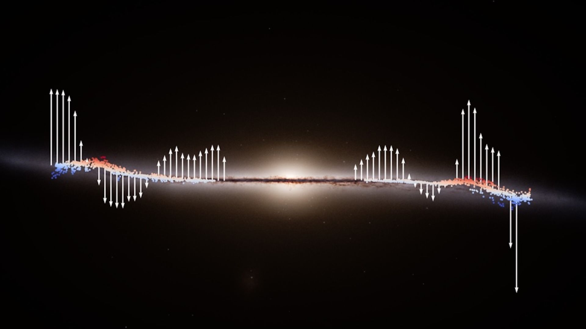 A giant 'wave' is rippling through the Milky Way, pushing thousands of stars across the galaxy, and scientists don't know what triggered it.