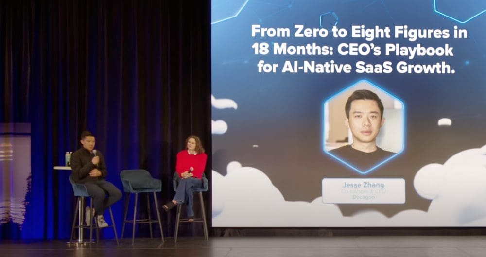 From Zero to Eight Figures in 18 Months: Decagon’s Playbook for AI-Native SaaS Growth A SaaStr Annual + AI Summit conversation with Jesse Zhang, CEO of Decagon, and Sarah Iden, Partner at Accel Decagon Today: The Numbers Behind the Hype Founded in late 2023—j…