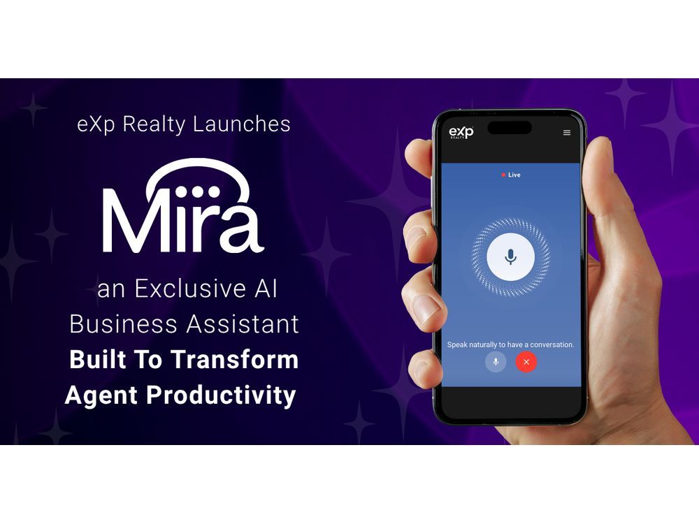 Built exclusively for eXp agents, Mira delivers real-time answers, seamless access to tools, and personalized business insights, setting a new standard for agent empowerment BELLINGHAM, Wash., Oct. 21, 2025 (GLOBE NEWSWIRE) — eXp Realty®, “the most agent-cent…