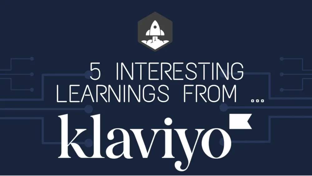 5 Interesting Learnings From Klaviyo at $1.2 Billion in ARR Perhaps the most undervalued public B2B / SaaS leader today. At just 6.1x ARR multiples with 32% YoY growth, Klaviyo is trading at a significant discount to peers with similar growth profiles. The co…