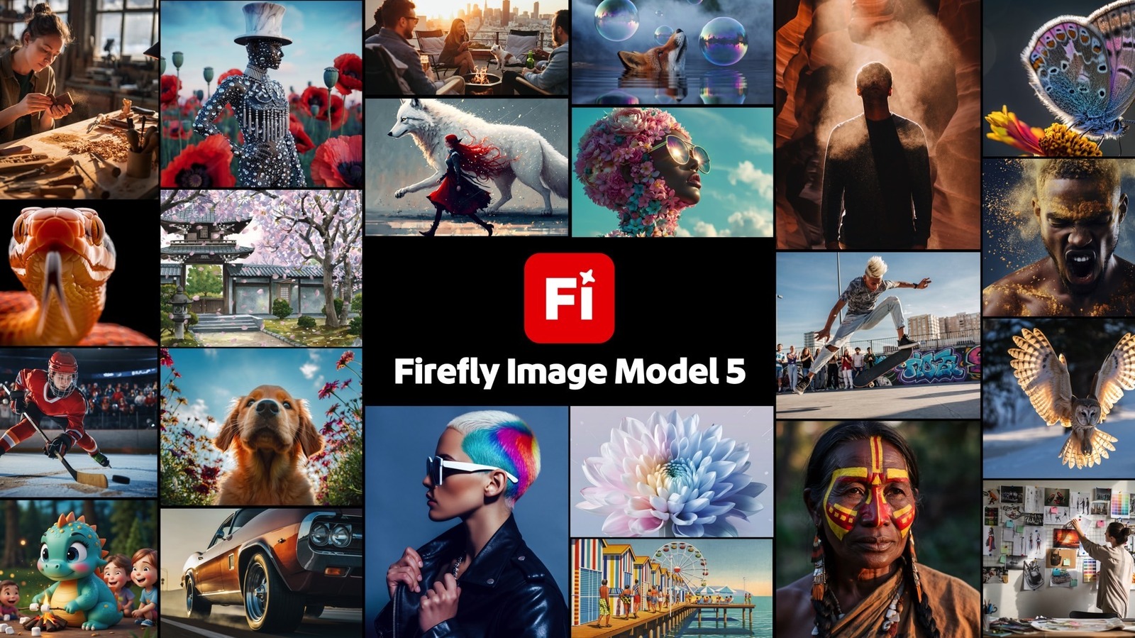 Adobe unveiled new AI features for Firefly, Photoshop, and Premiere, including the new Image Model 5 tool and creative agentic experiences.