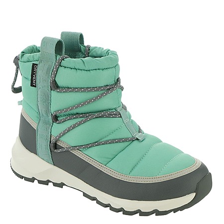 ShoeMall [shoemall.com] has The North Face Women's ThermoBall Lace Up WP Boots (Wasabi/Grey, Lavender/Grey, Sizes: 6-11) for $39.97.Shipping is free.