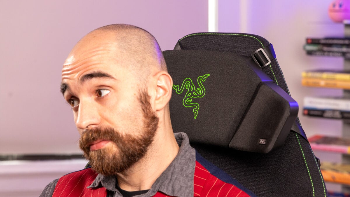 A surround sound speaker that straps to your gaming chair sounds great on paper, but hard to pull off in real life.