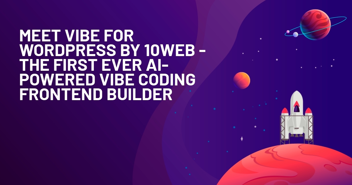 Vibe coding revolutionized the way you code. Now it aims to do the same for building websites on WordPress.  What if you could have an AI-native coding ecosystem just inside your WordPress backend?  10Web, a pioneer in AI website creation for WordPress, is ab…
