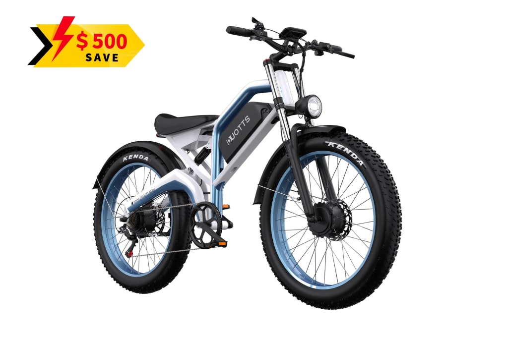 Apply coupon code "DUOTTS110" for a savings of $610. Buy Now at DUOTTS 
Features
 <ul> <li>Hill-Crushing Torque</li> <li>Rugged Alloy Frame</li> <li>Massive Dual Motor Power</li> <li>Long-Distance Battery Freedom</li> </ul>