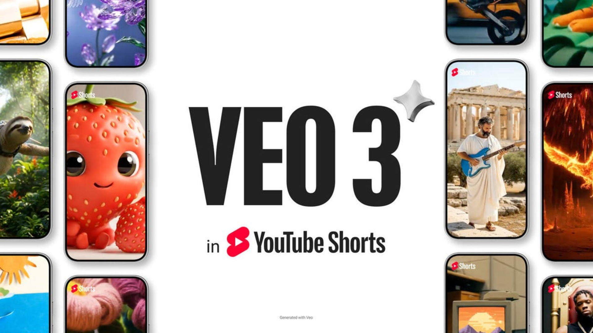 YouTube Shorts adds Veo 3 AI video tool for instant 8-second video generation.