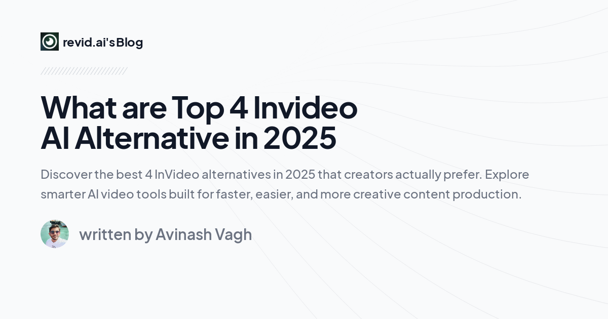 We compared the latest AI video tools that are challenging InVideo in 2025. This post breaks down how creators are switching to faster, more creative platforms and why these 4 tools stand out in real workflows.

Comments URL: https://news.ycombinator.com/item…