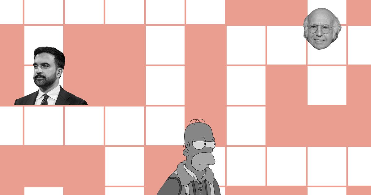 Can you solve the latest Vulture 10x10 daily crossword puzzle clue? 13-Across, Three Letters: What “mewing” is meant to emphasize