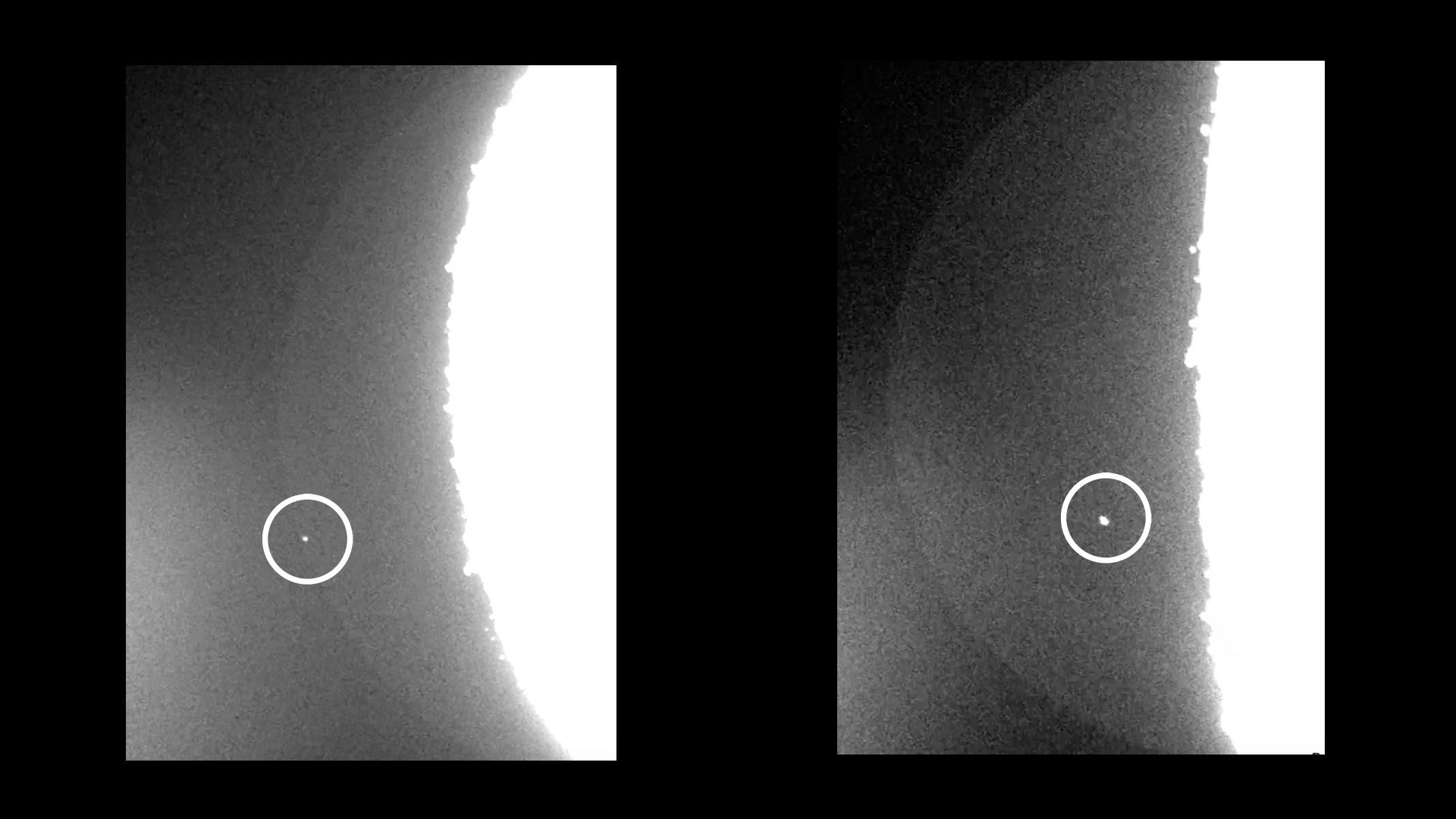 The brief flashes were captured from Earth and could be from the Taurid meteor shower.