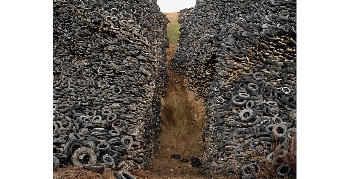 What the photographer Edward Burtynsky found in a tire pile in Modesto, California, and on the shores of Western Australia