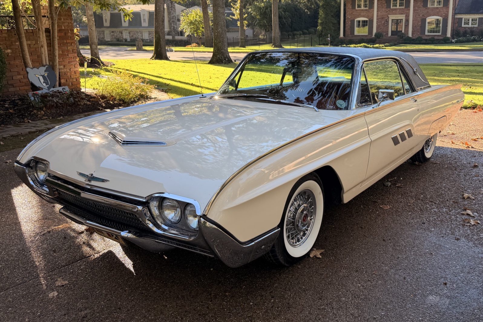 This 1963 Ford Thunderbird hardtop coupe was purchased by the seller's grandfather in 2016 and was later acquired by the seller in 2021. It is powered by a 390ci V8 paired with a three-speed automatic transmission and is finished in yellow with a black landau…
