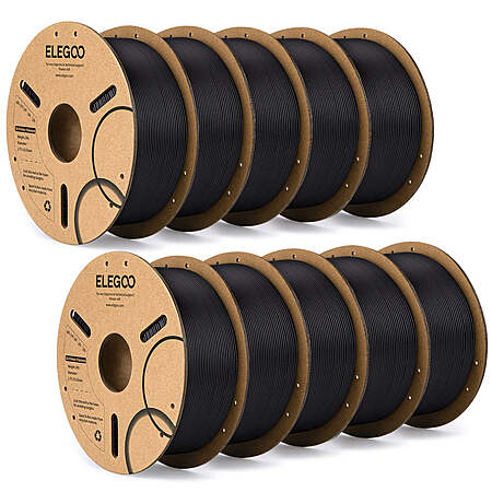 Elegoo has 10kg Elegoo PLA-CF 1.75mm Carbon Fiber 3D Printer Filament (Black) on sale for $175.99 - $46.99 with discount code IMEPLACF at checkout = $129. Shipping is free.Note: Be sure to un-check or