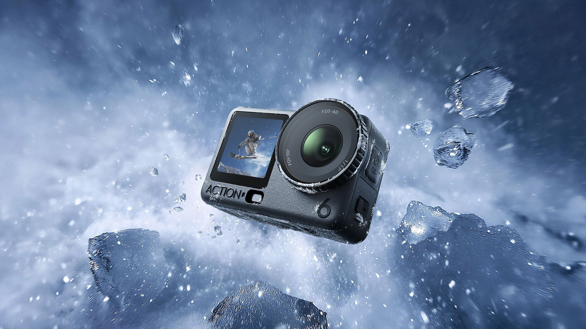 DJI has announced Osmo Action 6 with a new sqaure sensor, just like the iPhone 17's front camera, for shooting in different aspect ratios.