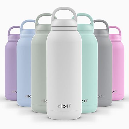 Amazon [amazon.com] has 40-Oz Ello Cooper Twist Stainless Steel Water Bottle Dishwasher Safe w/ Chug Lid (White) for $13.98. Shipping is free w/ Prime or on $35+.


Product Description from Amazon:CHU