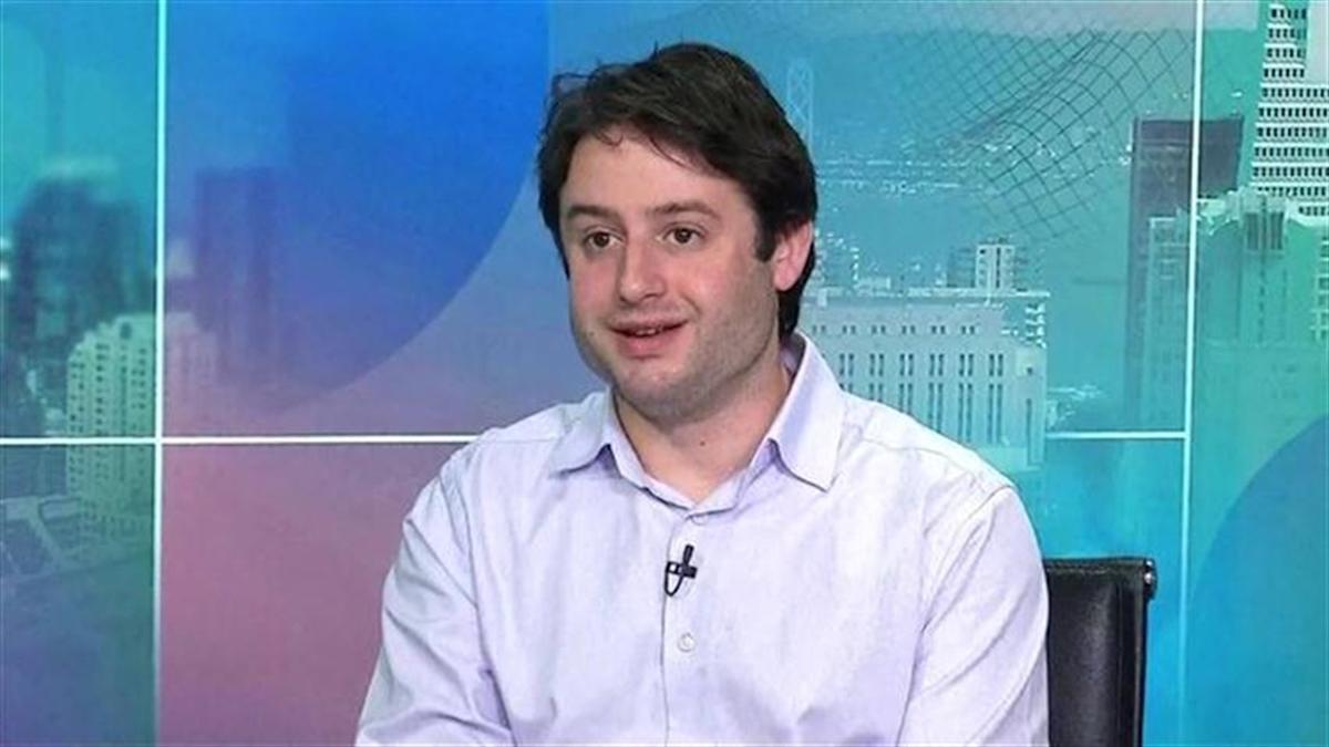 Figma CEO Dylan Field speaks with Bloomberg's Ed Ludlow in San Francisco after the company raised its full-year sales outlook, acquired Weavy and added new...