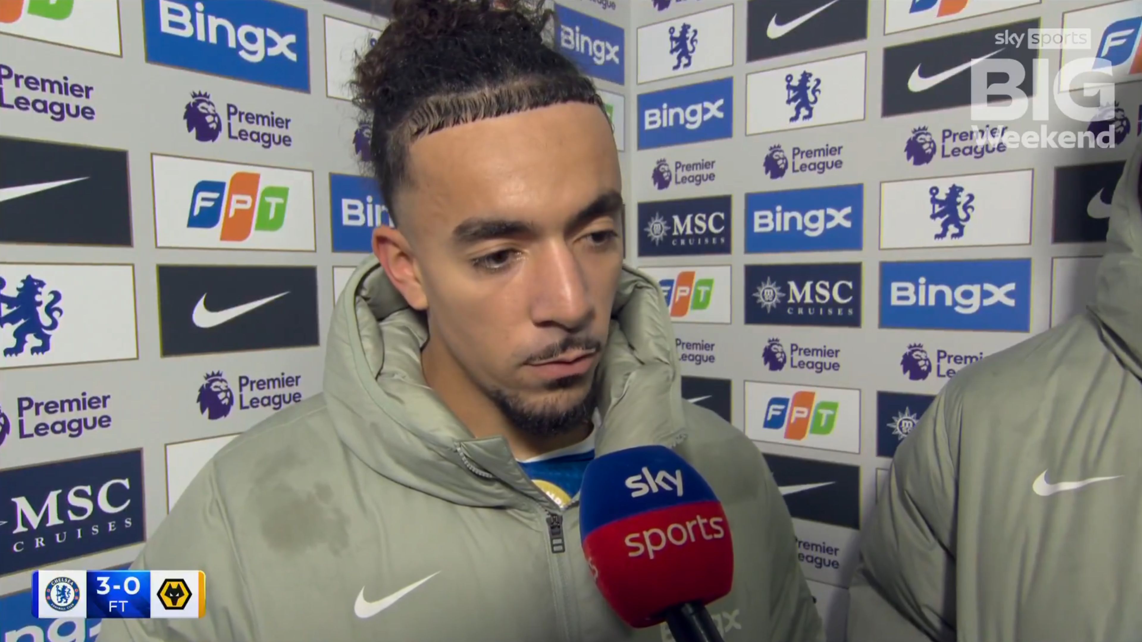 Chelsea beat Wolves 3-0 at Stamford Bridge this evening to earn 3 important points.It had a been a tricky first period against a deep Wolves block, and after the game goalscorer Malo Gusto was asked a...