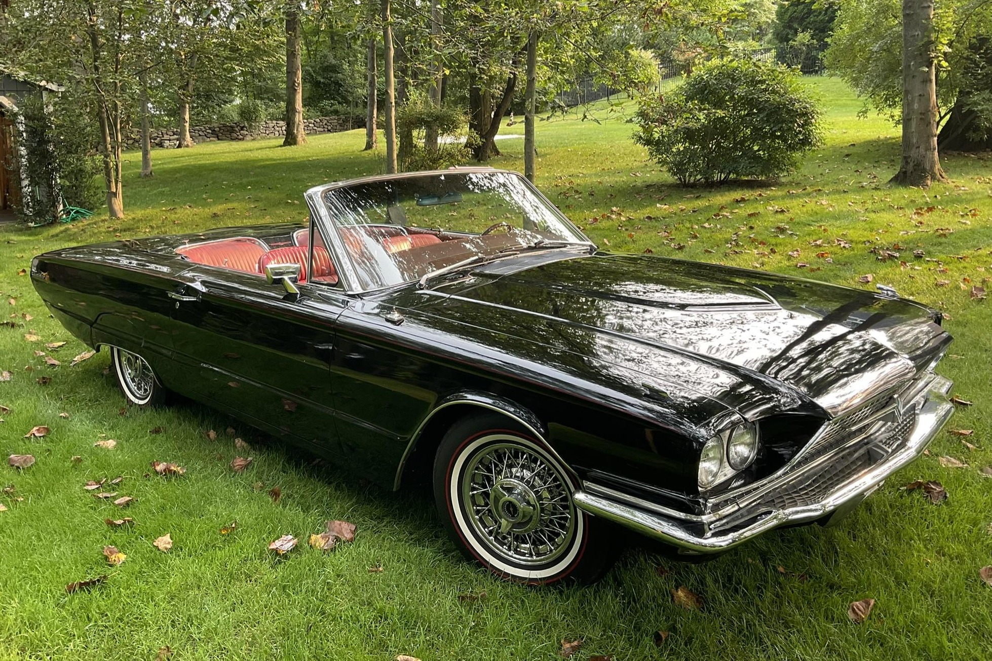 This 1966 Ford Thunderbird convertible was purchased by the seller in 2021, and subsequent work has included respraying the exterior in black, reupholstering the seats in red leather, installing a rebuilt Cruise-O-Matic three-speed automatic transmission, and…