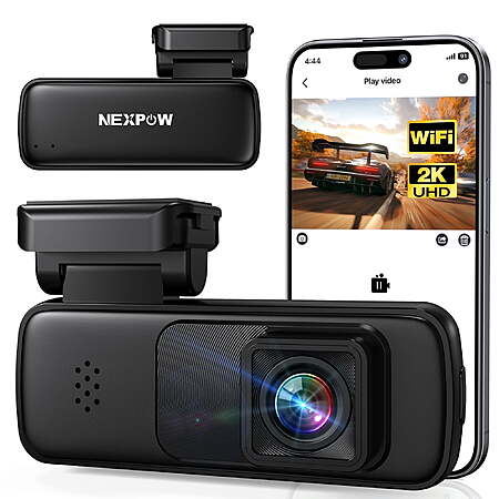 AUTO Direct via Walmart.com has NEXPOW 2K Wifi Front Dash Cam with Voice Control,Dash Camera for Car with App,24H Parking Mode,G-Sensor,Loop Recording,IR Night Vision on sale for $22.39. Shipping is f