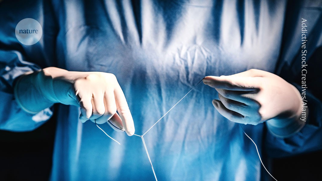 Loops precisely knotted into thread can help novice surgeons to perform perfect sutures.
