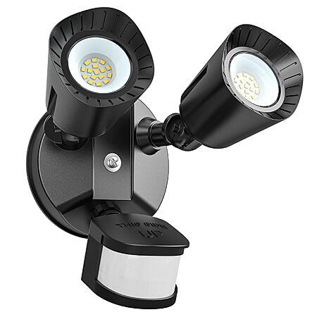 Amazon [amazon.com] has Dual-Head 24W LED Security Lights Motion Sensor Outdoor, 360° Adjustable Color Temperature  for $14.49. Shipping is free w/ Prime or on $35+.

Features:24W Dual-Head LED：Fea
