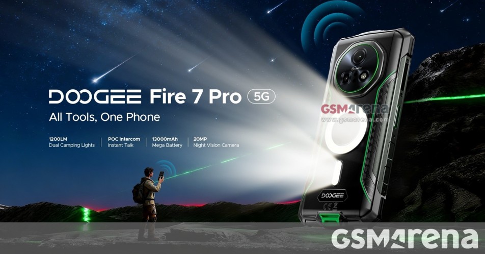 Doogee launched the Doogee Fire 5 Ultra last month with dual camping lights on its rear, and we've learned from a reliable source that the brand is set to launch another rugged smartphone with dual camping lights, called the Doogee Fire 7 Pro.



The dual cam…