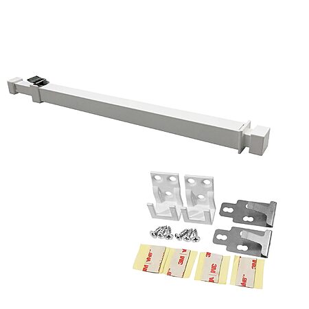 *Amazon [amazon.com]* has *15.7 in. to 26.75 in. White Adjustable Window Security Bar, Child-Proof Lock * for *$8.22*. Shipping is free w/ Prime or on $35+ 
 
Note: Some accounts may have a *10% off...
