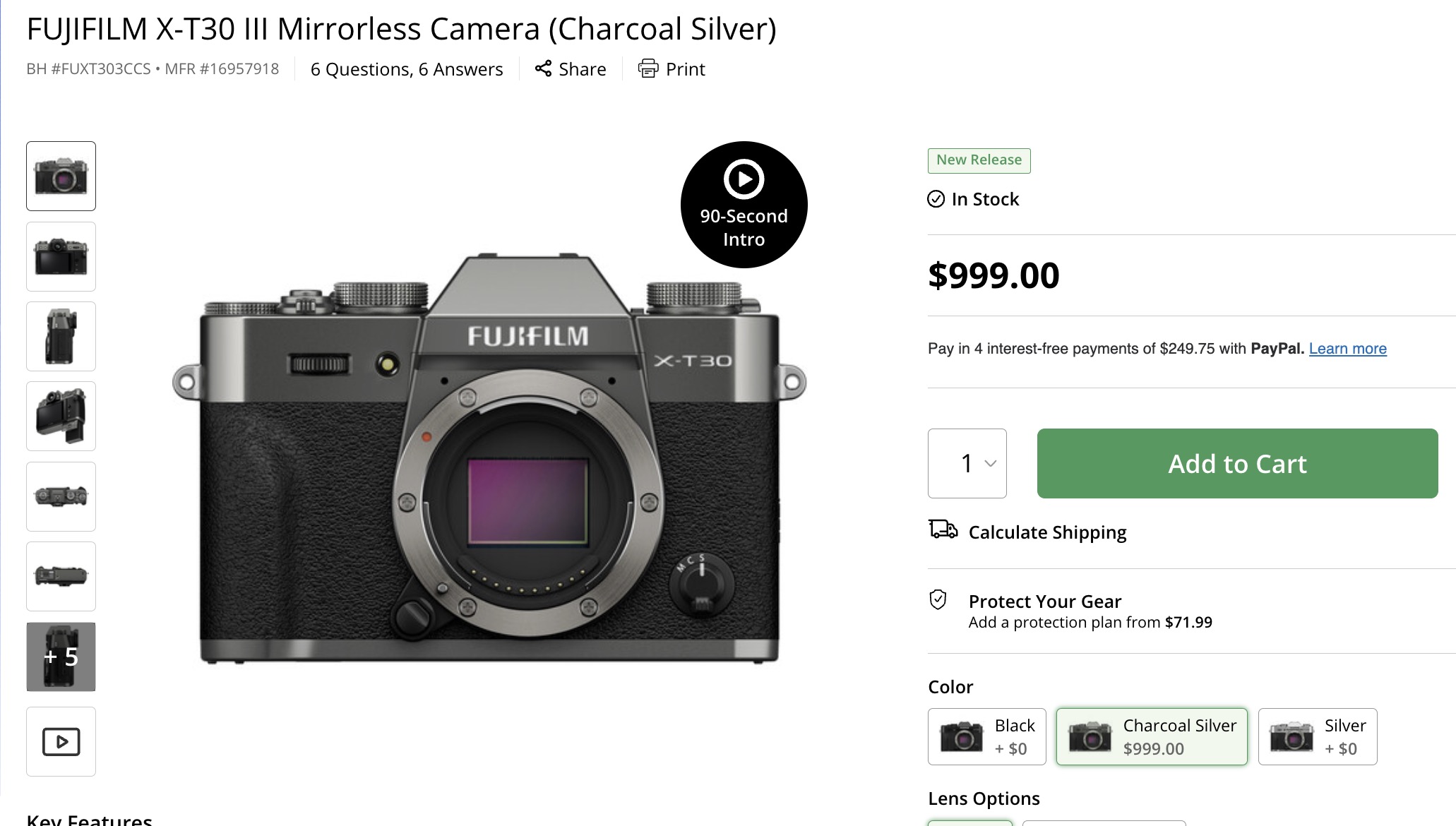 The Fujifilm X-T30 III body is now in stock in all colors at BHphoto here and Adorama here. Shipping seems to proceed super-smoothly, so I expect other stores like Amazon here to have stock tomorrow. And right in time for its release, the Fuji Guys have publi…