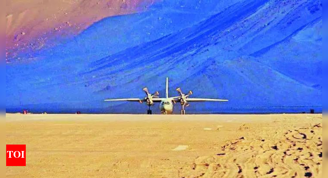 India has boosted its military strength in eastern Ladakh with the operationalization of the new Nyoma airbase. This strategic move enhances troop and supply movement capabilities. Simultaneously, a large Army exercise, 'Poorvi Prachand Prahar', is underway i…
