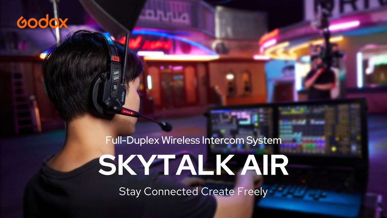 Godox has launched a new range of SkyTalk Air Full-Duplex Wireless Intercom Systems that were built for anyone who is engaged in filmmaking, live streaming, weddings, etc. The SkyTalk Air system features intelligent ENC for clear voice pickup and a dual-anten…