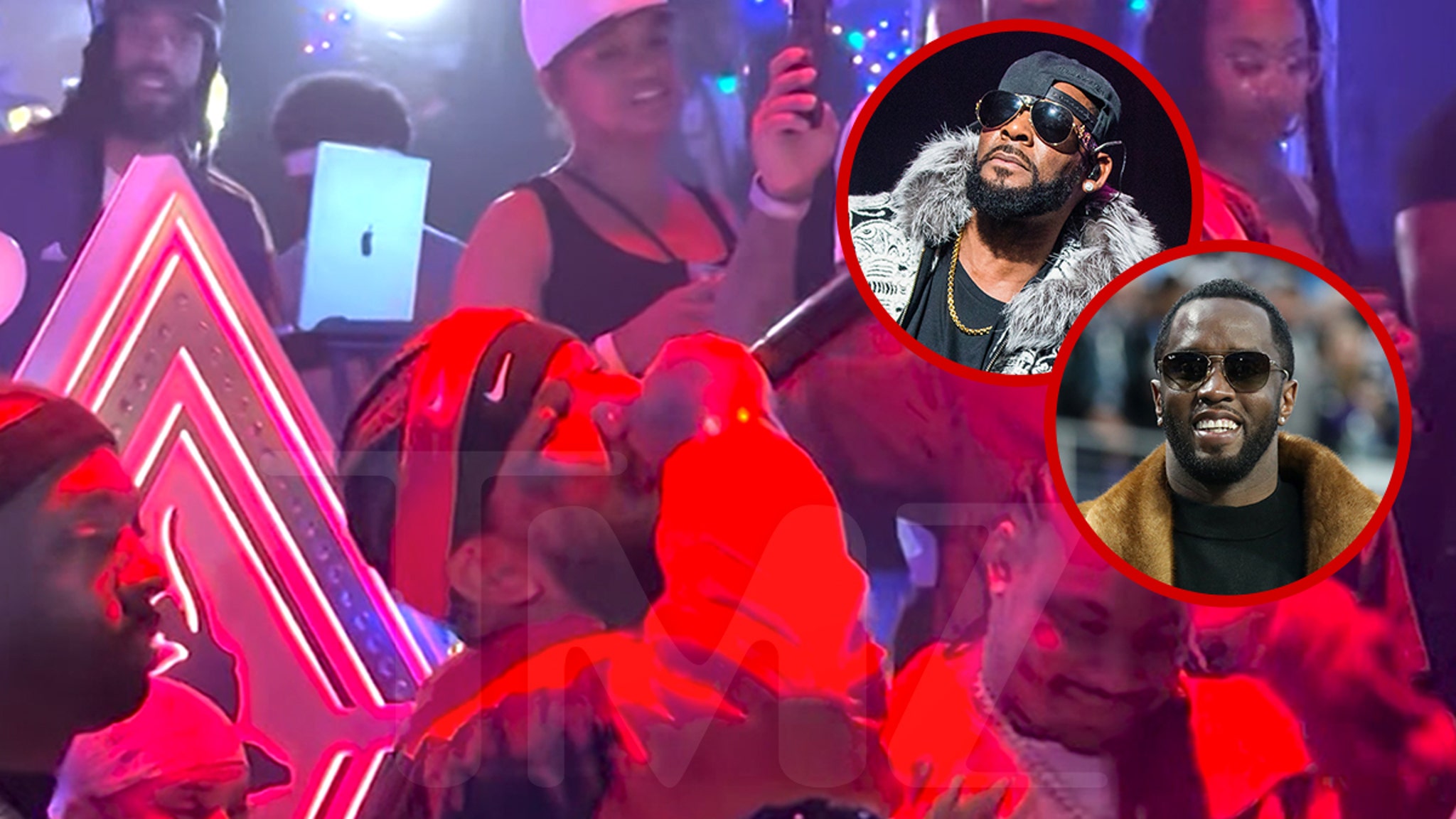 The Game got on his soap box at his birthday party ... grabbing the mic and telling the world to free Diddy and R. Kelly ... and then he started talking baby oil and urination ... and it's all on video. TMZ obtained footage from The Game's Friday…