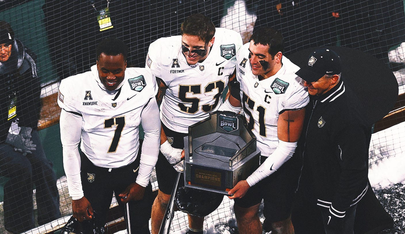 Army QB Cale Hellums accounted for three touchdowns in a 41-16 win over UConn in the Wasabi Fenway Bowl on Saturday.