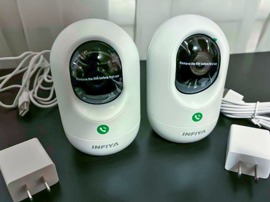 These 2K security camera indoor-360 cameras from Amazon are on sale! For a limited time, Amazon Prime members can grab this Infiya K7 Security Camera 2-Pack for just $29.99 shipped! Infiya Security Cameras 2-Pack Only $29.99 shipped (reg. $39.99)! These camer…