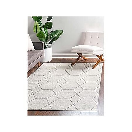 Woot [woot.com] has * 5' x 8' Unique Loom Trellis Frieze Collection Area Rug (Geometric, Ivory/Gray) *for *$26.99*. Shipping is free w/ Prime. Otherwise shipping is $6.