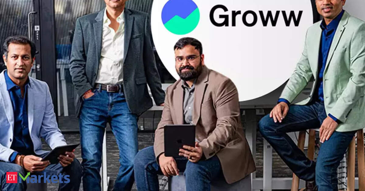 Groww shares jump 9.5% as investors cheer the stock’s upcoming BSE Large Cap index inclusion and the launch of its emergency trading platform, Groww Lite. The stock has surged 75.6% since its Rs 100 IPO.