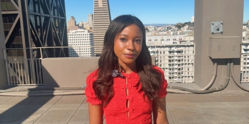 Amina Green, a 29-year-old woman, was stuck in a Waymo after two men blocked the robotaxi. She said she'd still prefer Waymo over human drivers.