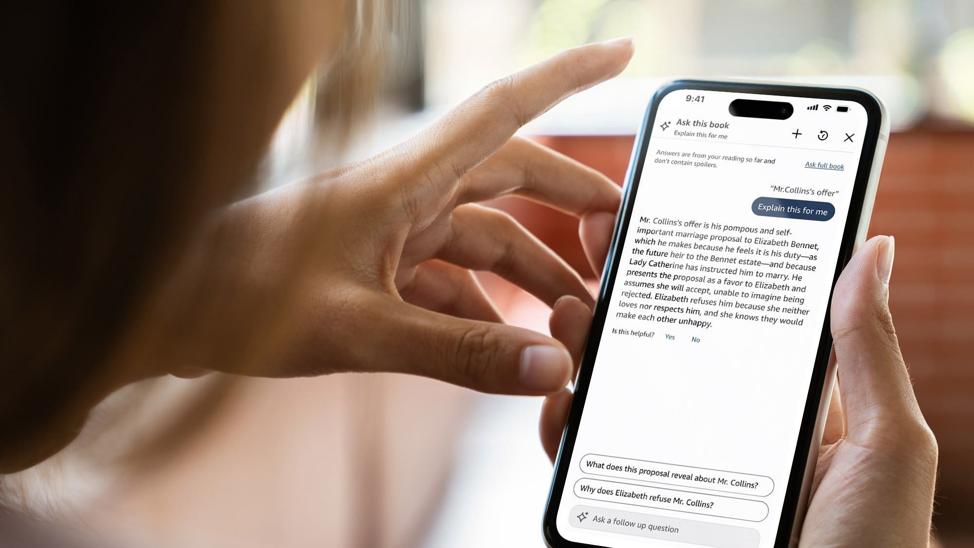 Amazon has added a new feature to its Kindle app on iOS that uses artificial intelligence to answers questions about the book you're reading, the company has announced.





Available in the U.S. only, "Ask This Book" is described as an "expert reading assist…