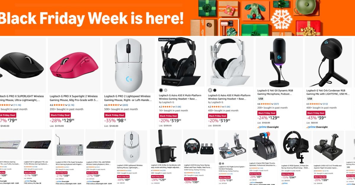 As part of its now live Black Friday Week sale event, Amazon is offering huge discounts on a wide range of Logitech gaming peripherals, including mice, keyboards, headsets, and more. A bunch of rarely discounted accessories are also included in the sale, like…