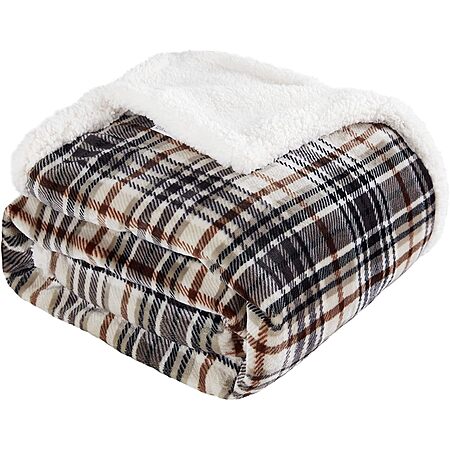 Touchat via Amazon [amazon.com] has for *Prime Members: 60" X 70" Touchat Sherpa Plaid Throw Blanket *(Brown) on sale for $19.87 - *50% off* when you visit the promo code page to activate...