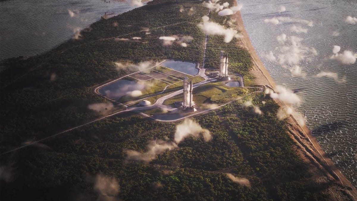 The two Super Heavy launch pads will join one that SpaceX already has at Kennedy Space Center's Launch Complex 39-A.