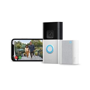 Ring Battery Video Doorbell Plus + Ring Chime by Amazon for $126